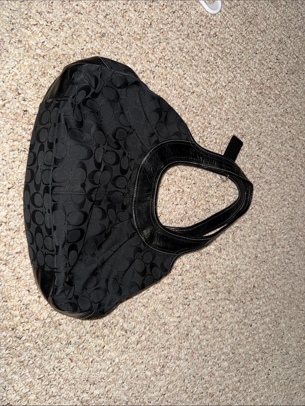 Black Y2K Coach Shoulder Bag